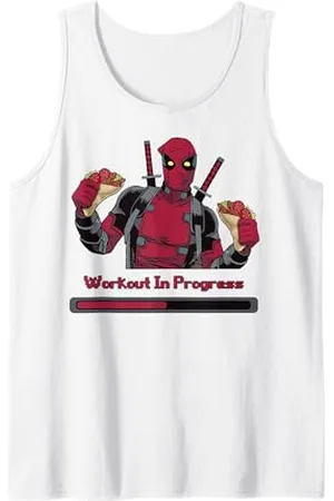 Marvel Deadpool Workout In Progress Tacos Tank Top