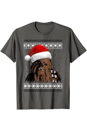 STAR WARS Chewie Santa Hat Ugly Christmas Sweater T-Shirt