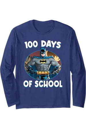 Batman 100 Days of School Long Sleeve T-Shirt