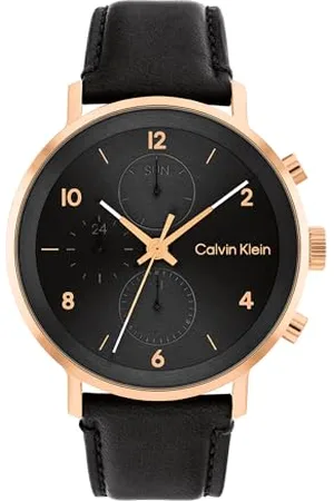 Calvin Klein Analogue Multifunction Quartz Watch for Men Modern Multi Collection with Silver Stainless Steel mesh Bracelet or Leather Strap