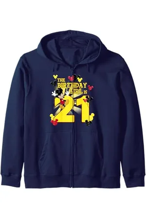 Disney Mickey And Friends Mickey 21st Birthday Girl Zip Hoodie