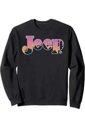 Jeep Desert Sunset Silhouette Logo Sweatshirt
