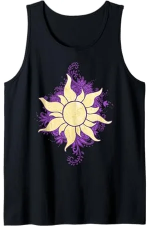 Disney Tangled Gold Sun Doodle Pendant Tank Top