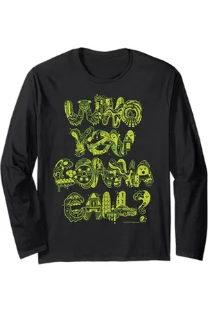 Ghostbusters Who You Skirt Call Slime Text Long Sleeve T-Shirt