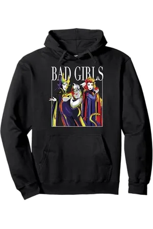 Disney Villains Bad Girls Group Shot Painted Pullover Hoodie