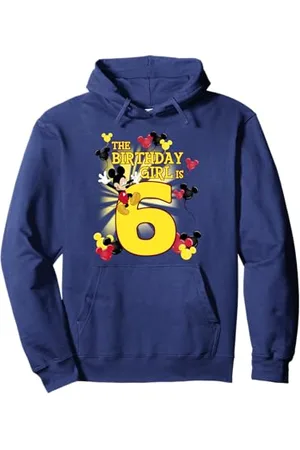 Disney Mickey & Friends 6 Year Old Birthday Girl Pullover Hoodie
