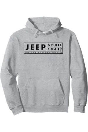 Jeep Spirit 1941 Estd For Adventurous Souls Dark Logo Pullover Hoodie