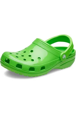 Crocs Unisex Classic Clogs, Neon HL (Green Slime), 3 UK