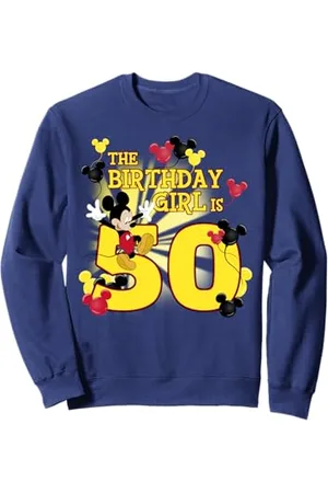 Disney Mickey And Friends Mickey 50th Birthday Girl Sweatshirt