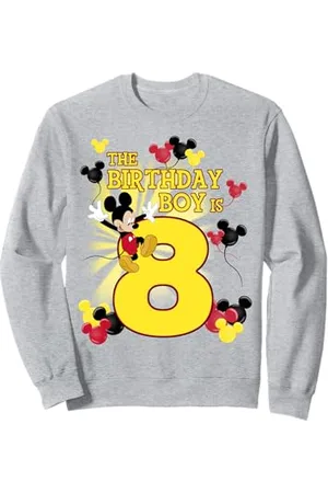 Disney Mickey & Friends 8 Year Old Birthday Boy Sweatshirt