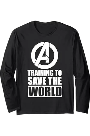 Marvel Avengers Training to Save World Long Sleeve T-Shirt