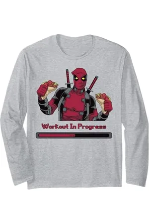 Marvel Deadpool Workout In Progress Tacos Long Sleeve T-Shirt