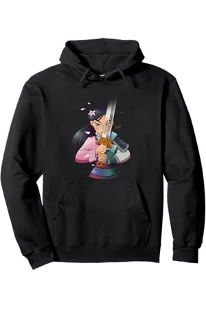 Disney Mulan Anime Half Girl Half Warrior Pullover Hoodie