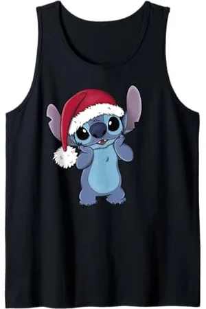 Disney Lilo & Stitch Christmas Santa Hat Stitch Tank Top