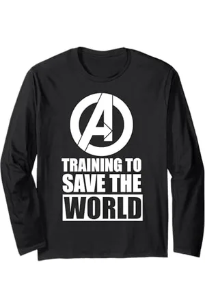 Marvel Avengers Training to Save World Long Sleeve T-Shirt