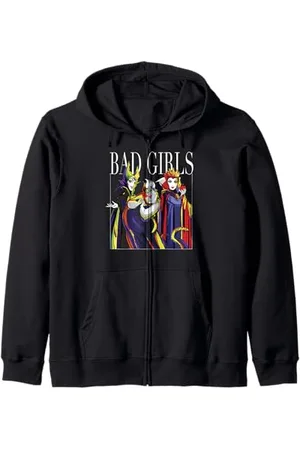 Disney Villains Bad Girls Group Shot Painted Zip Hoodie