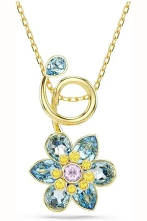 Swarovski Idyllia pendant, Mixed cuts, Flower, , Gold-tone plated