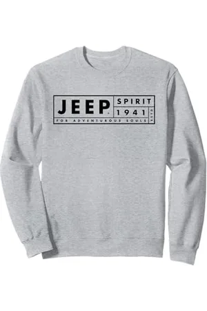 Jeep Spirit 1941 Estd For Adventurous Souls Dark Logo Sweatshirt