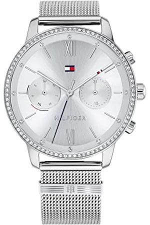 Tommy Hilfiger Analogue Multifunction Quartz Watch for Women with Stainless Steel mesh Bracelet - 1782301