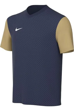 Nike Y NK DF Tiempo PREM II JSY SS T-Shirt, Navy-Gold, XS