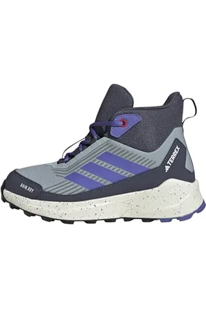 adidas Terrex Trailmaker 2 Mid RAIN.RDY Hiking Shoes Kids, Magic Grey/Semi Cobalt Blue/Shadow Navy, 6 UK Child