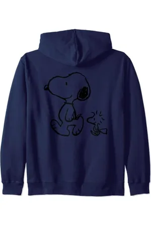 Peanuts Snoopy Woodstock Walk Zip Hoodie