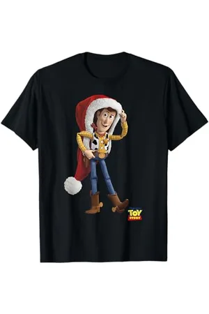 Disney Pixar Toy Story Christmas Woody Over Sized Santa Hat T-Shirt