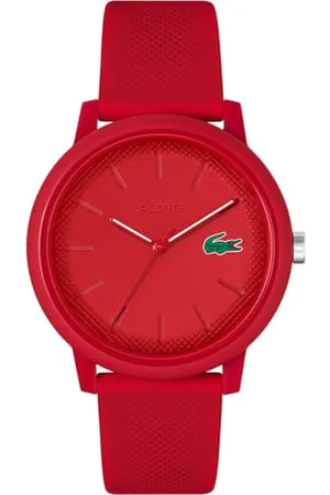Lacoste Analogue Quartz Watch for Men or Women from The .12.12. Collection, Featuring a Stylish Silicone Bracelet with Petit Piqué Texture