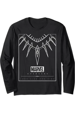 Marvel Panther Necklace Logo Poster Long Sleeve T-Shirt