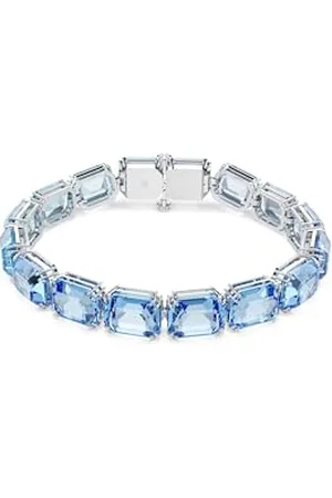 Swarovski Millenia bracelet, Octagon cut, Colour gradient, , Rhodium plated