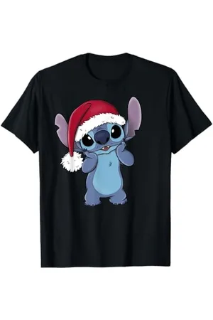 Disney Lilo & Stitch Christmas Santa Hat Stitch T-Shirt