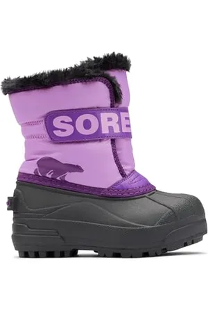 sorel Unisex-Child Snow Commander Boot, Gumdrop/Purple Violet, 13 Little Kid