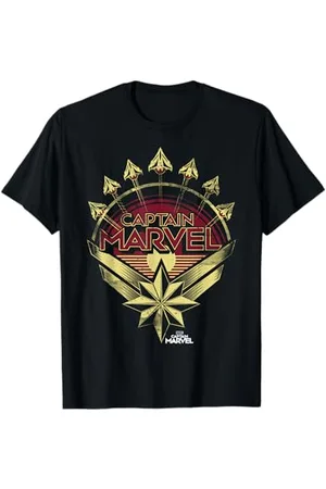 Marvel Captain Plane Training Title Logo T-Shirt