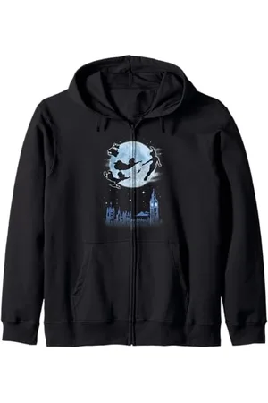 Disney Peter Pan Kids Night Flight Moon Zip Hoodie