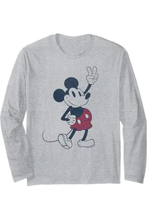 Disney Mickey And Friends Mickey Mouse Plaid Shorts Long Sleeve T-Shirt
