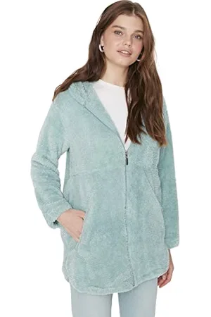 Trendyol Women Modest Regular Basic Hood Woven Modest Coats