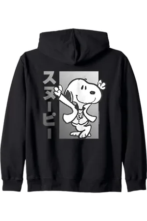 Peanuts Tokyo Snoopy Dancing Japan Pet Lovers Retro 70s 90s Zip Hoodie