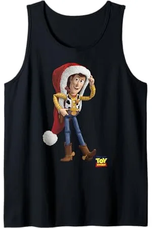 Disney Pixar Toy Story Christmas Woody Over Sized Santa Hat Tank Top