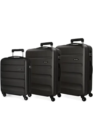Roll Road Flex Luggage Set 55/65/75 cm Rigid ABS Combination Lock 182 Litre 4 Wheels Hand Luggage