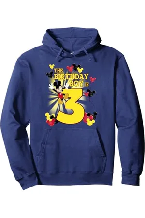 Disney Mickey & Friends 3 Year Old Birthday Boy Pullover Hoodie