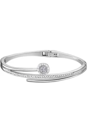 Lotus Woman Steel Asscher Blue zirconia Bracelet