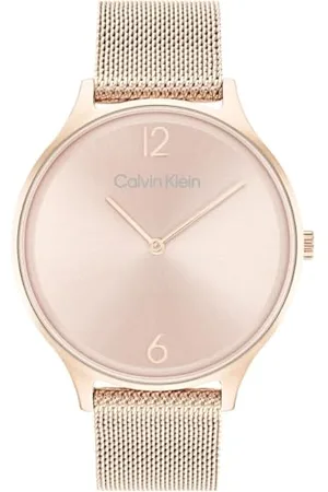 Calvin Klein Analogue Quartz Watch for Women with Colored Stainless Steel mesh Bracelet - 25200002