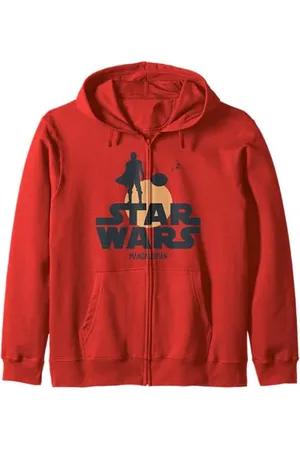STAR WARS The Mandalorian The Child Sunset Silhouette Logo Zip Hoodie