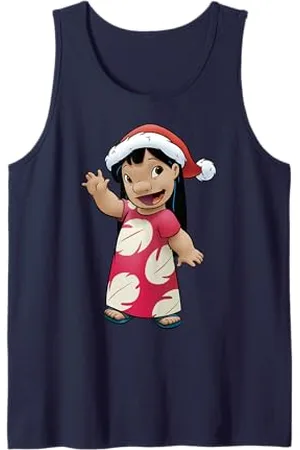 Disney Lilo & Stitch Christmas Lilo Santa Hat Portrait Tank Top