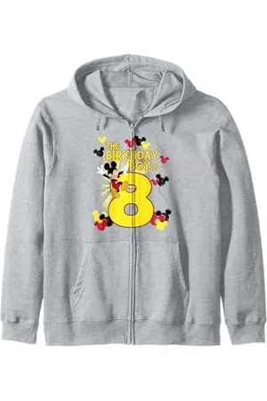 Disney Mickey & Friends 8 Year Old Birthday Boy Zip Hoodie