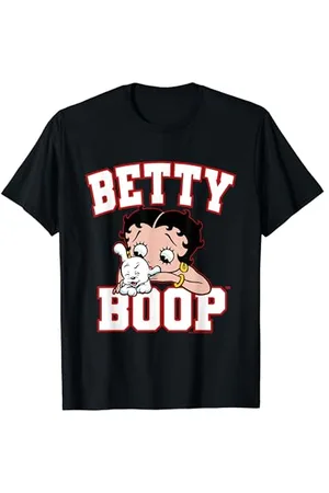 Betty Boop Big Font With Pudgy T-Shirt