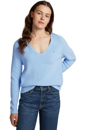 Tommy Hilfiger Women’s Fine Knit V-Neck Jumper