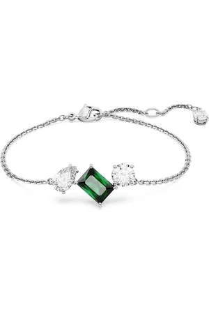 Swarovski Mesmera Bracelet, White and Crystals in a Rhodium Plated Setting, from the Mesmera Collection