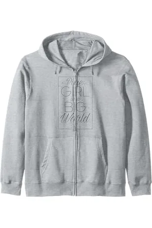 Disney Peter Pan Tinker Bell Pixie Girl Big World Poster Zip Hoodie