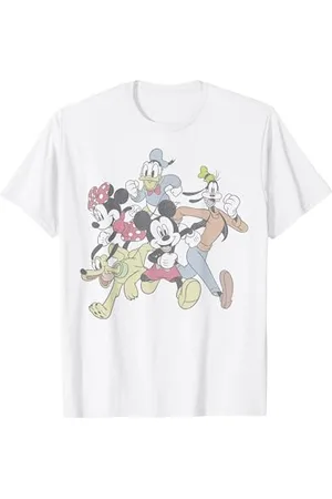 Disney Mickey And Friends Group Shot Running Portrait T-Shirt